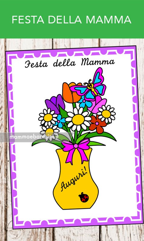 festa mamma vaso fiori