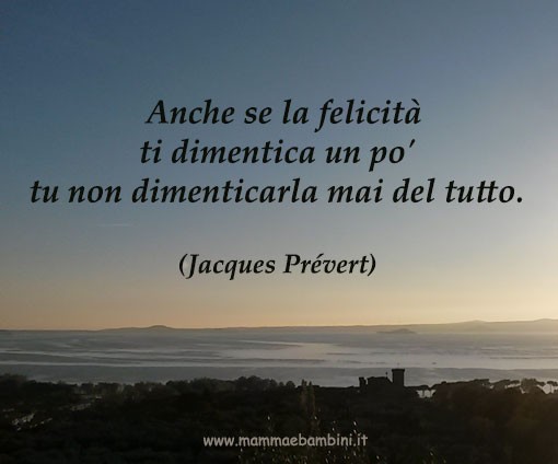 frase non dimenticare felicita