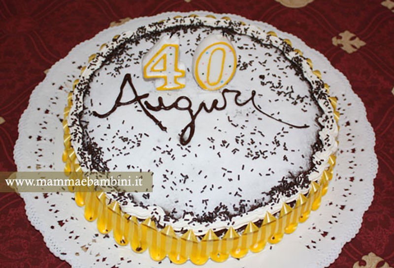 TORTA PANNA 40 anni