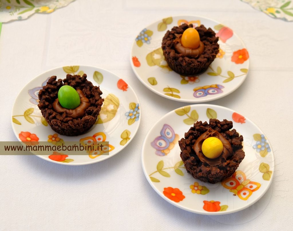 Cestini di cioccolato e cereali 5 cestini cioccolato e cereali farciti
