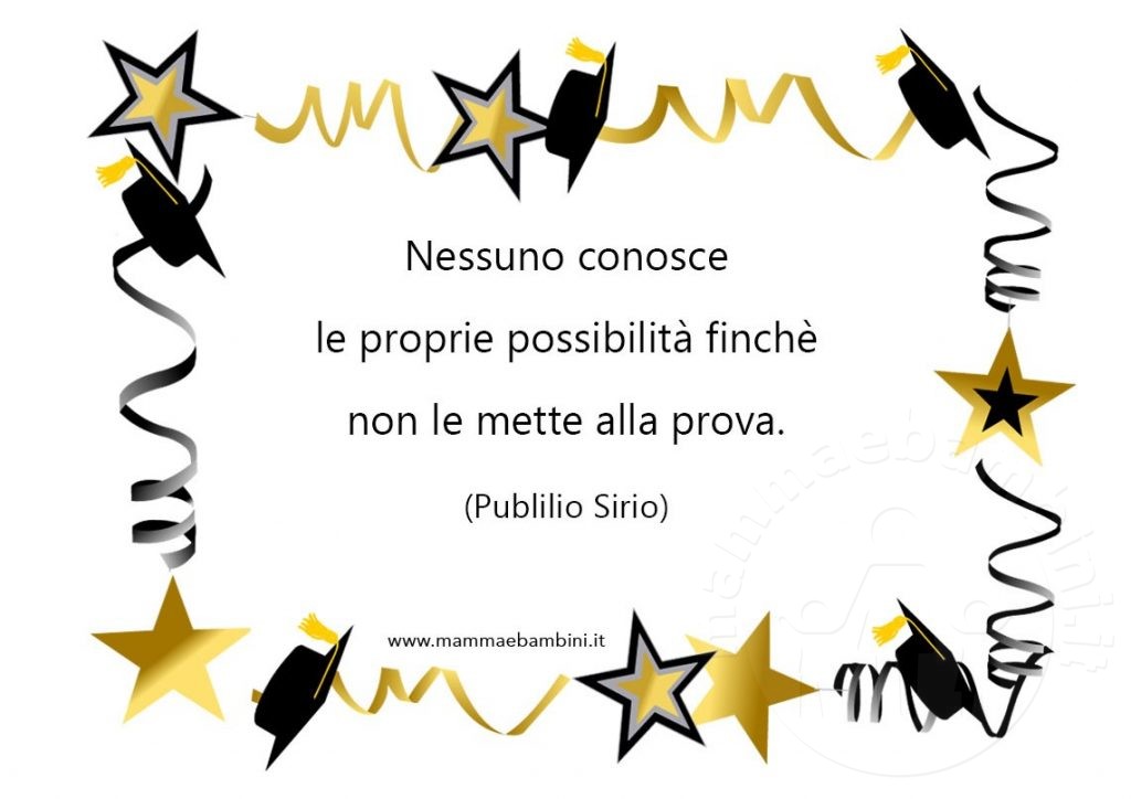 Cartoline per auguri esami 2 frase prove
