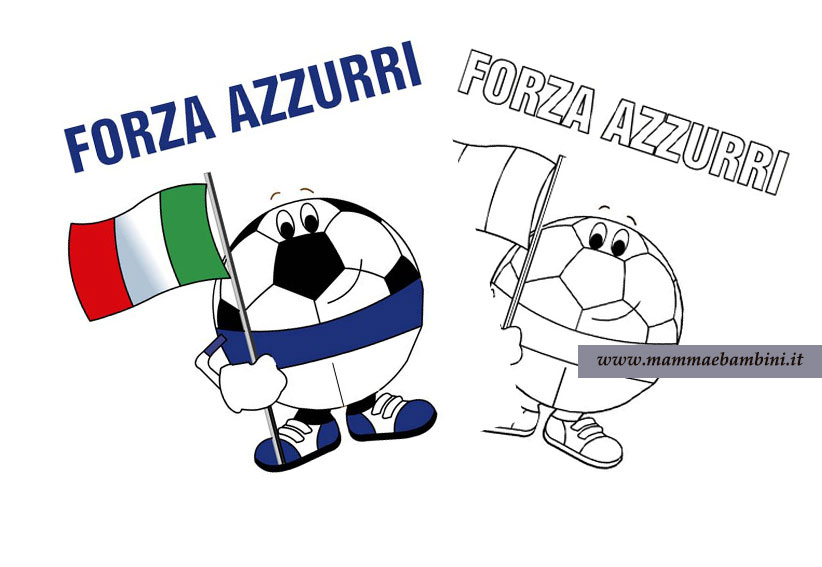 Disegni per tifare agli Europei calcio 1 disegni sul pallone