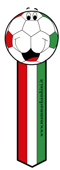 Segnalibro con pallone Italia 1 segnalibro italia