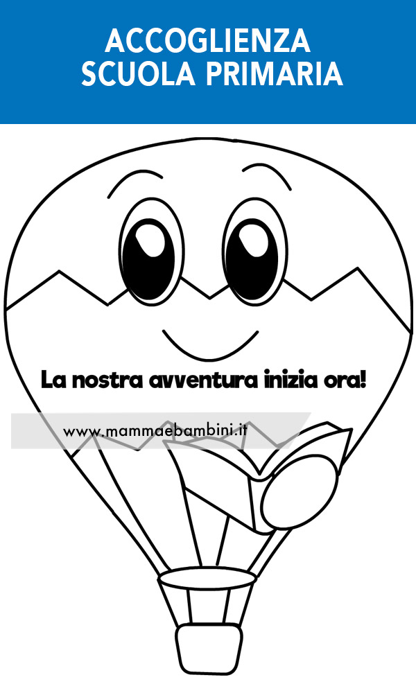 Accoglienza scuola disegno mongolfiera 1 accoglienza mongolfiera