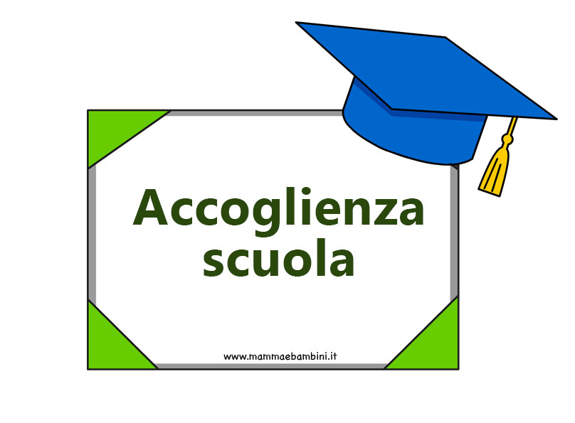 Scritte BENTORNATI per accoglienza scuola 1 accoglienza scuola