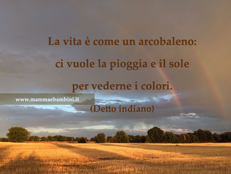 frase arcobaleno