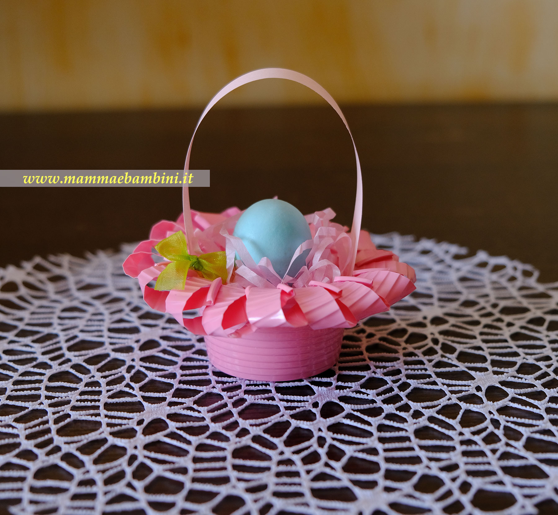cestini di feltro per pasqua