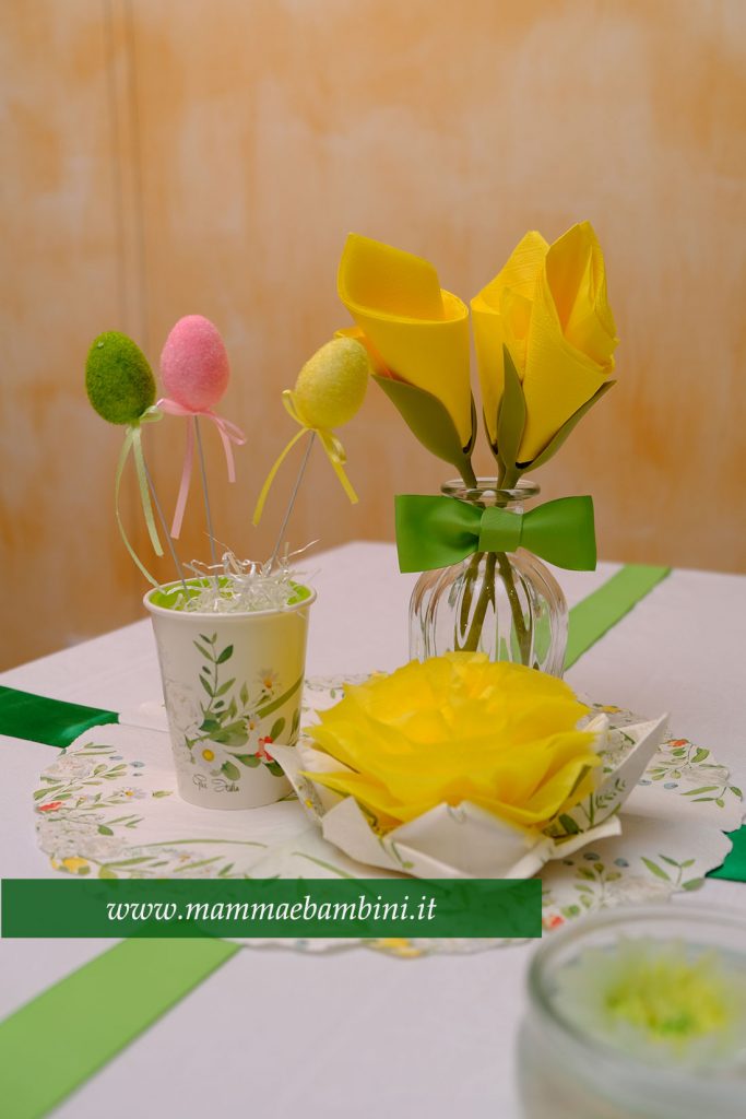 Decorazioni primaverili per tavola compleanno 3 COMPOSIZIONI a tavola compleanno