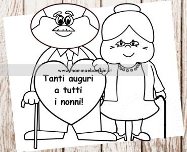 disegno festa nonni