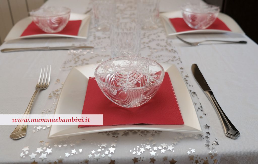Come apparecchiare la tavola a Natale 3 tavola natale bianco e rosso con stelle