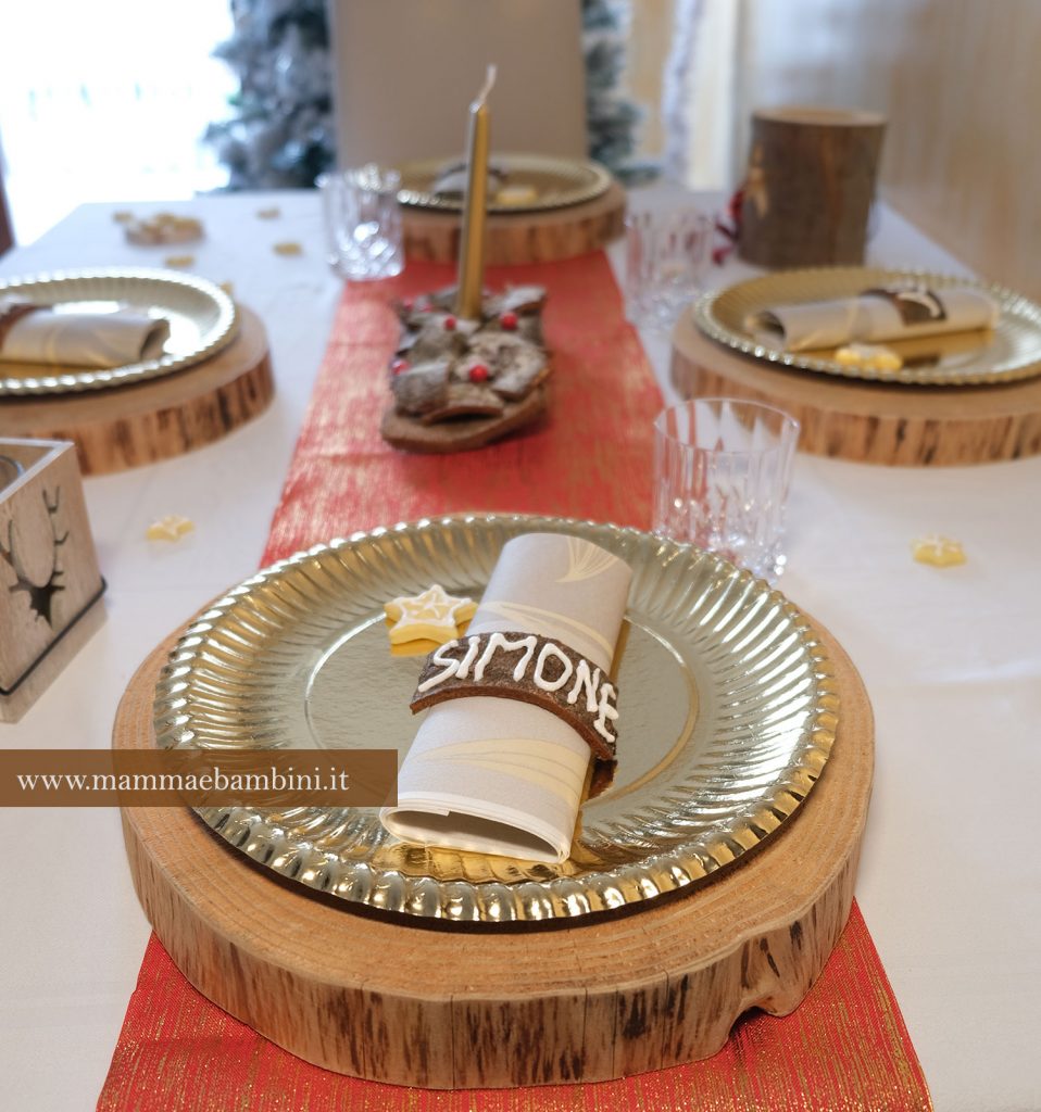 tavola natalizia stile rustico