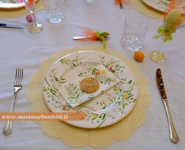 Pasqua tavola floreale decorazioni