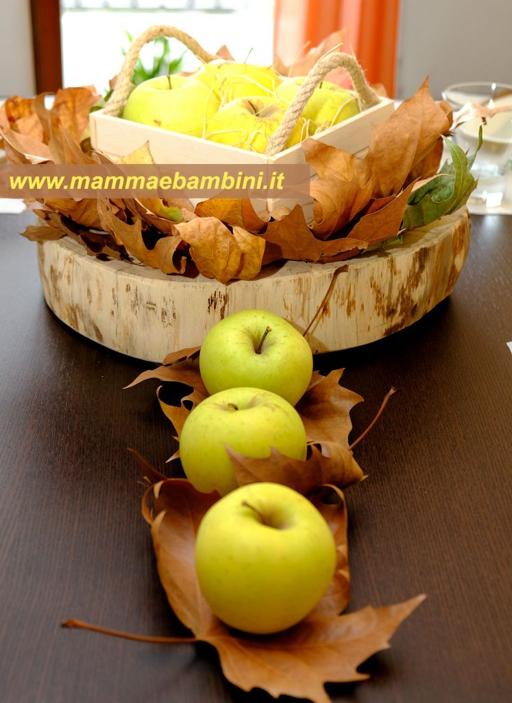 Apparecchiare la tavola in autunno 5 autunno centrotavola mele
