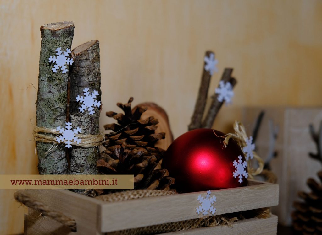decorazione natalizia stile rustico