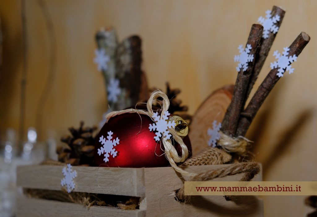 Composizione natalizia stile rustico 3 decorazioni rustiche per natale