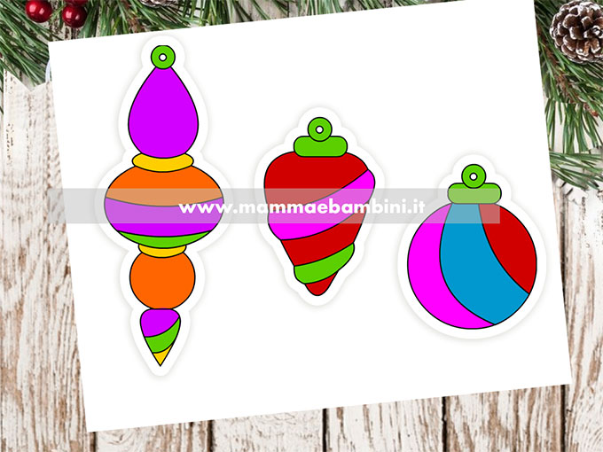 Disegni palline colorate di Natale 1 palline albero natale2