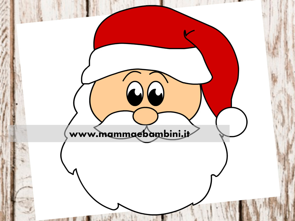 Decorazioni natalizie volto Babbo Natale 1 babbo natale colorato 1