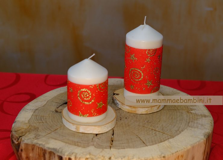 Come rivestire le candele per Natale - Mamma e Bambini