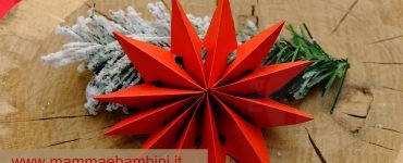 decorazione stella di carta natale