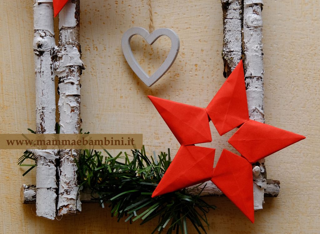 Lavoretti natalizi cornice con rami secchi 2 decorazioni natale cornice con rami
