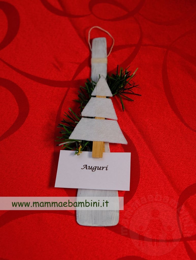 Lavoretto Natale con mestolo di legno 3 lavoreti natale da appendere paletta