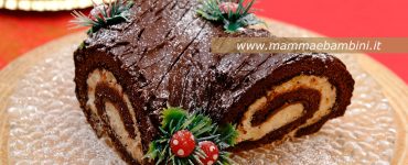 torciglione di natale ricoperto cioccolato