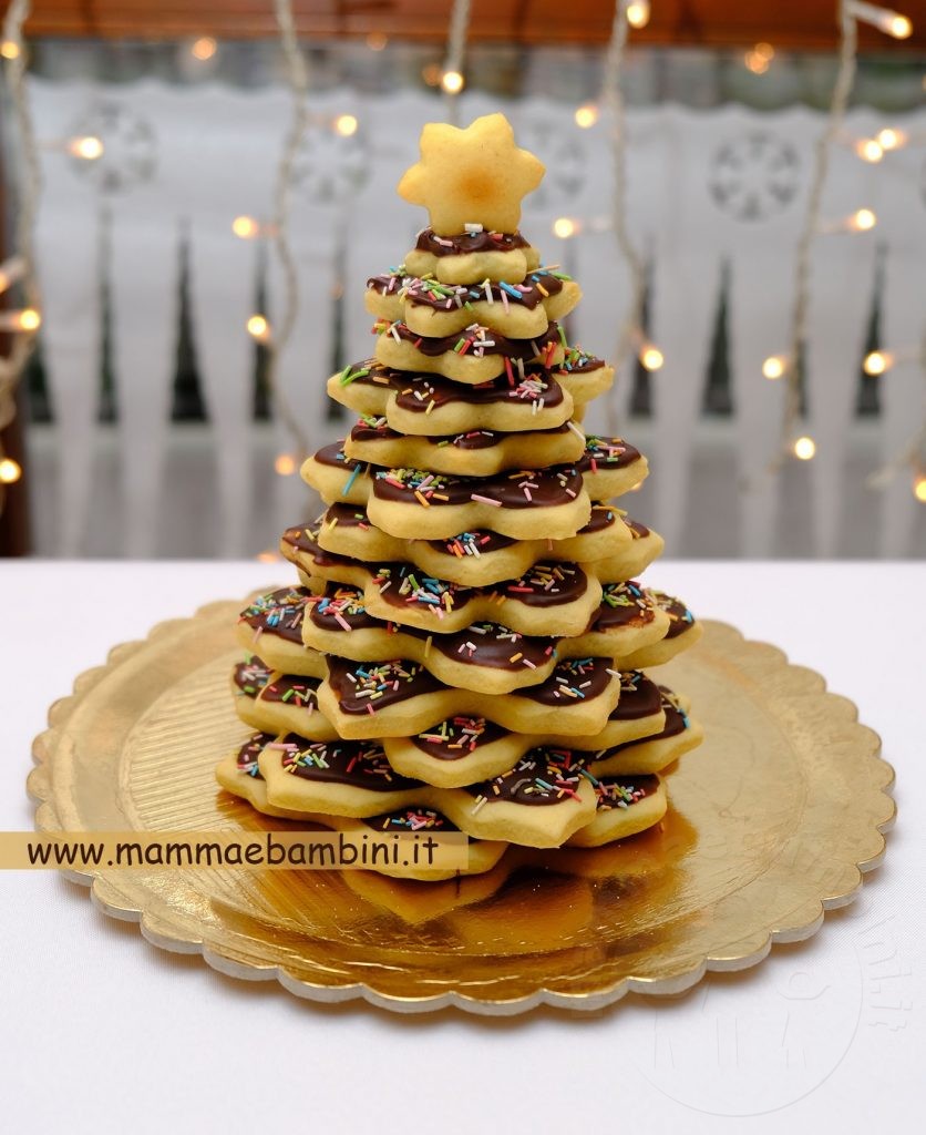 Alberello di pasta frolla 2 albero natale biscotti
