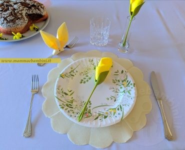 come apparecchiare pasqua tovaglioli