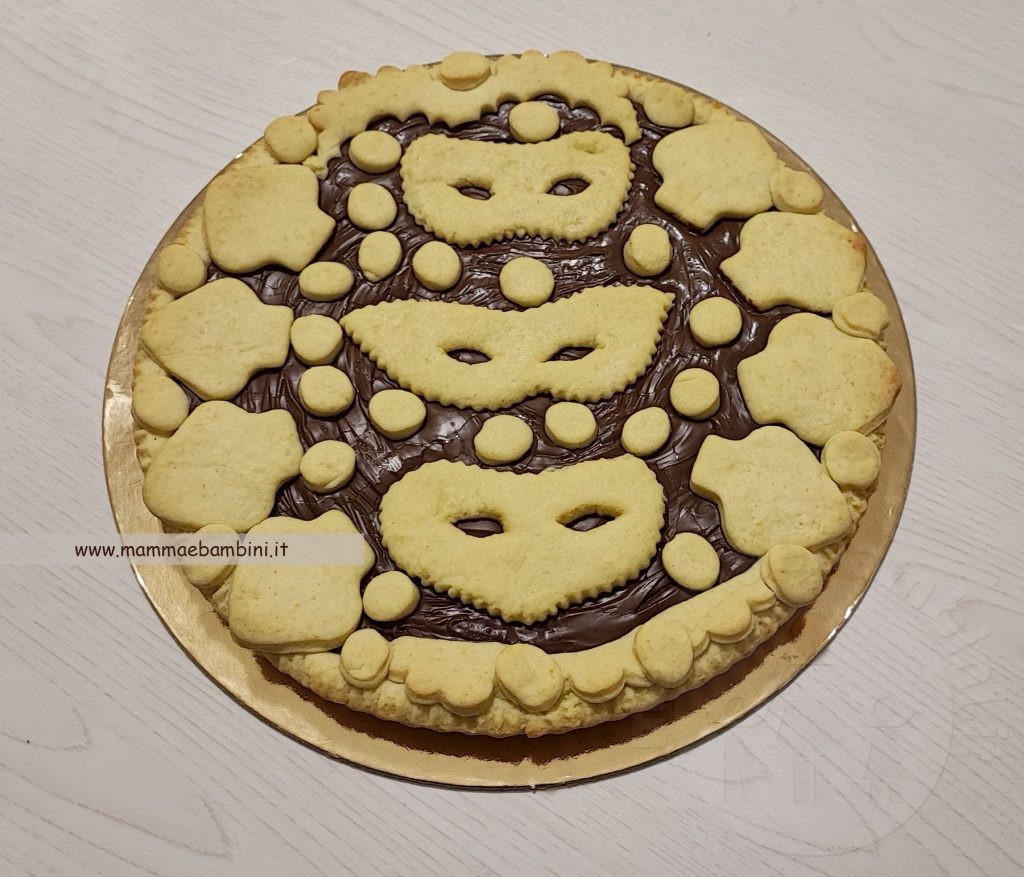 crostata maschere carnevale