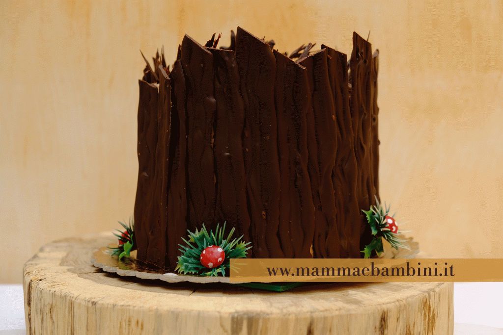 Torta al cioccolato effetto corteccia albero 3 torta effetto corteccia con cioccolato