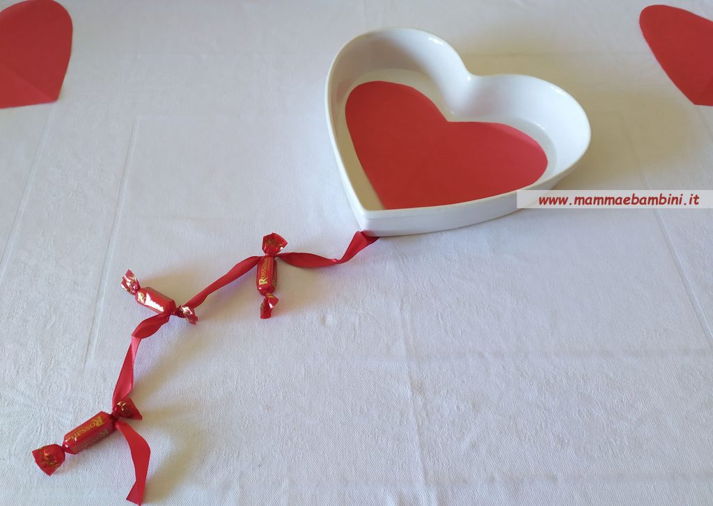 Decorazioni centrotavola per San Valentino 3 centrotavola cuore aquilone
