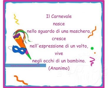 frase carnevale bambini