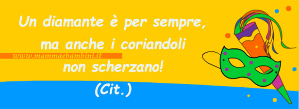 Nuove cartoline con frasi sul Carnevale 3 frase coriandoli