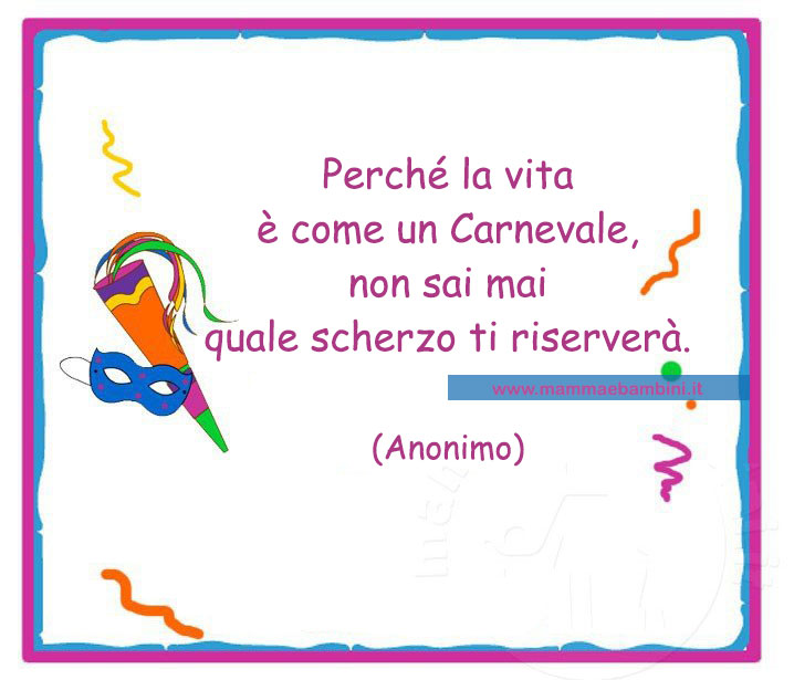 Carnevale 3 cartoline da stampare 2 frase schezo carnevale