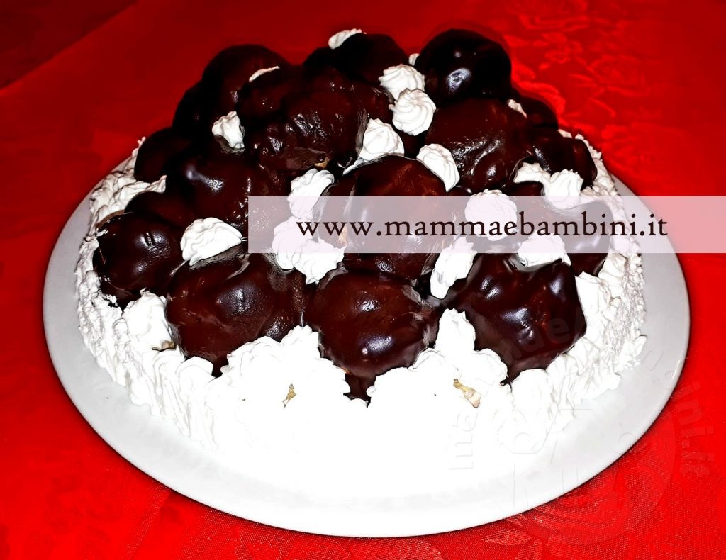 glassa profitterol cioccolato