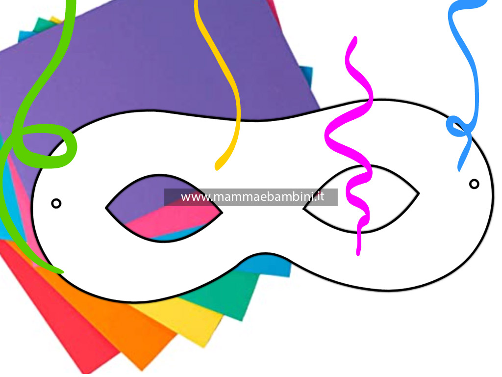 Sagoma maschera Carnevale 1 maschera carnevale disegno