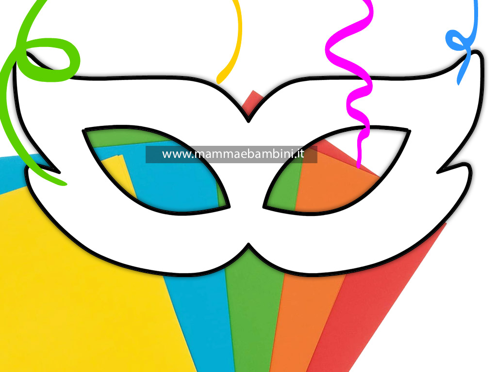 Maschera Carnevale da stampare e colorare 1 maschera carnevale