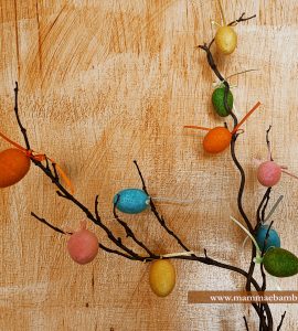 albero pasqua uova colorate