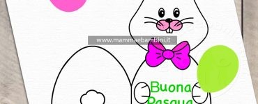 biglietto pasqua coniglio