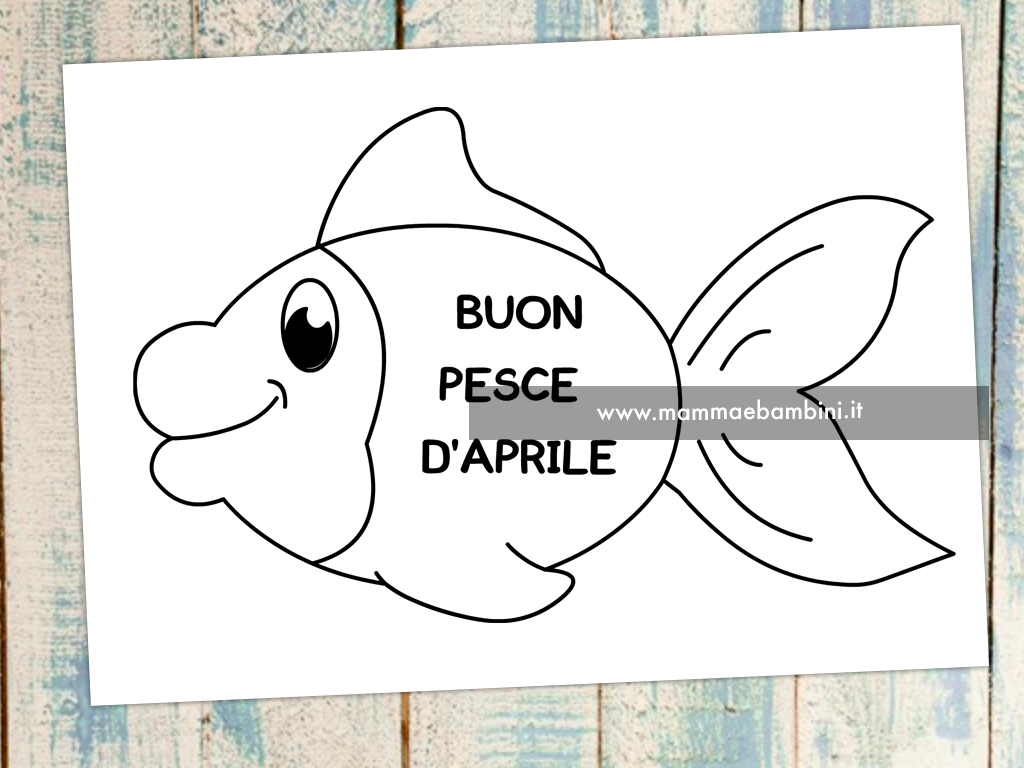 pesce aprile disegno