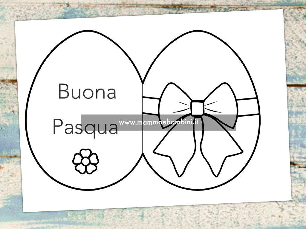 biglietto uovo pasqua