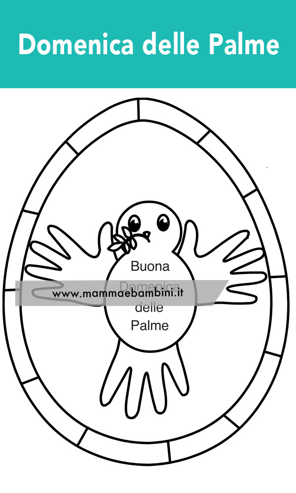 Disegno colomba da colorare per Domenica delle Palme 1 colomba domenica palme22
