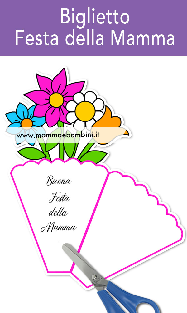 festa mamma biglietto