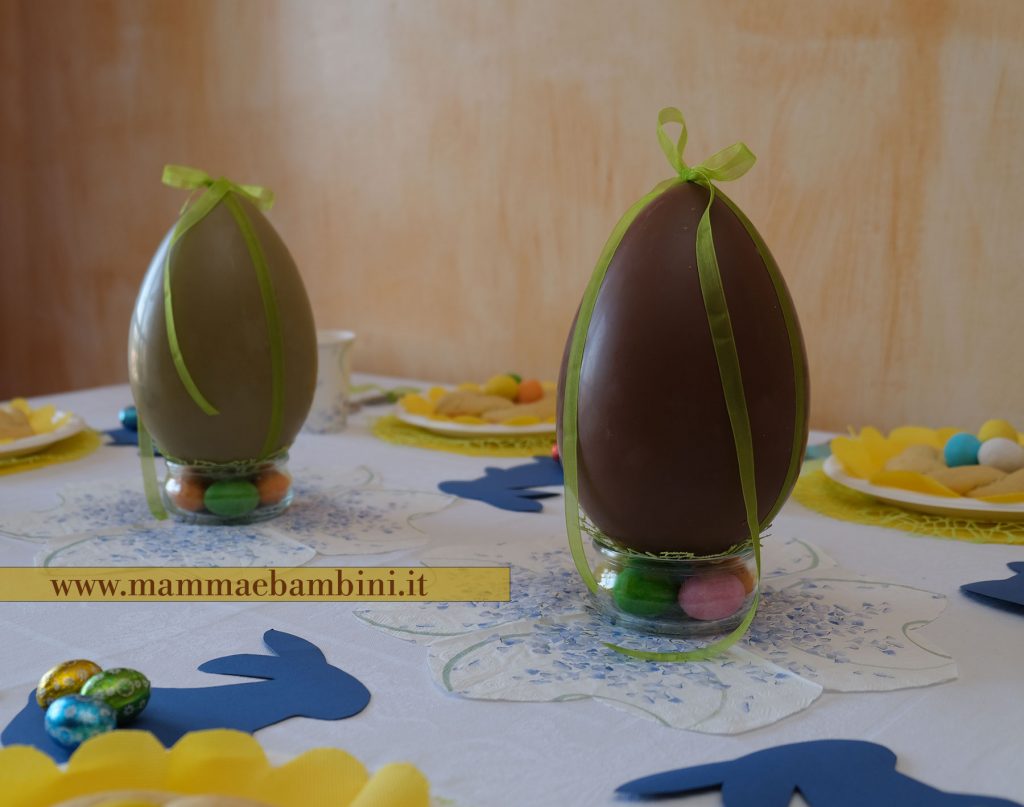 Centrotavola per Pasqua con uova di cioccolato 1 idee centrotavola pasqua 5