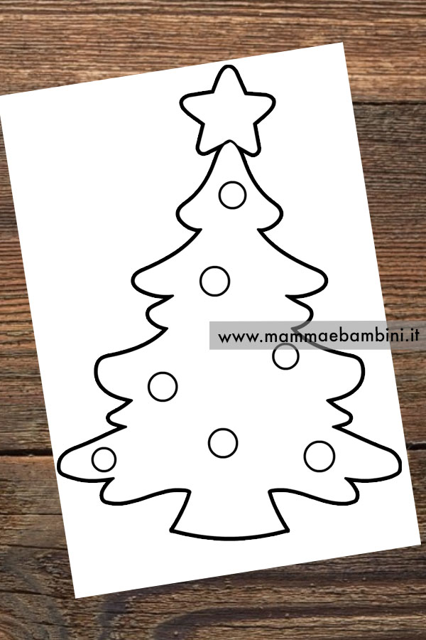 albero di natale disegno