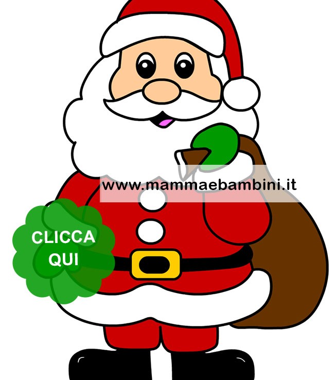 babbo natale colorato