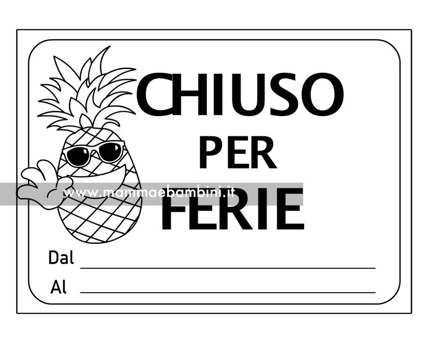 chiuso per ferie cartello3