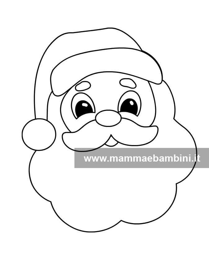 Sagoma Babbo Natale disegno 1 sagoma babbo natale dis