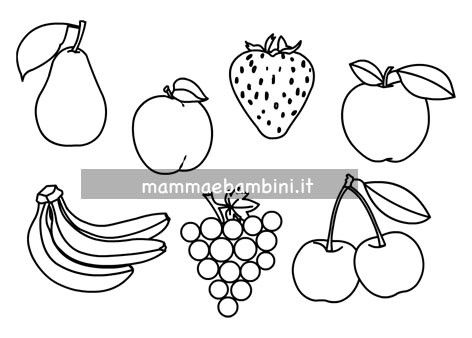 Frutta da colorare 2 frutta da colorare