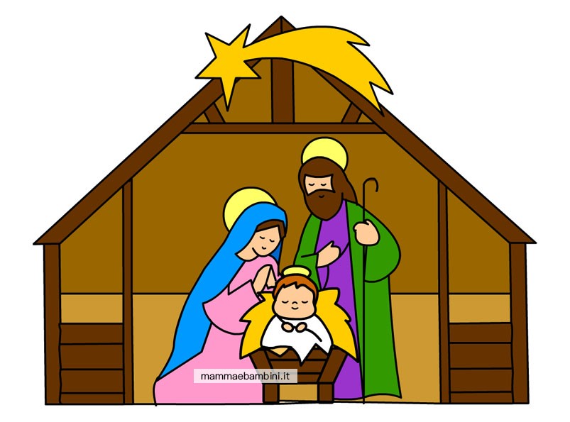 presepe disegno colorato